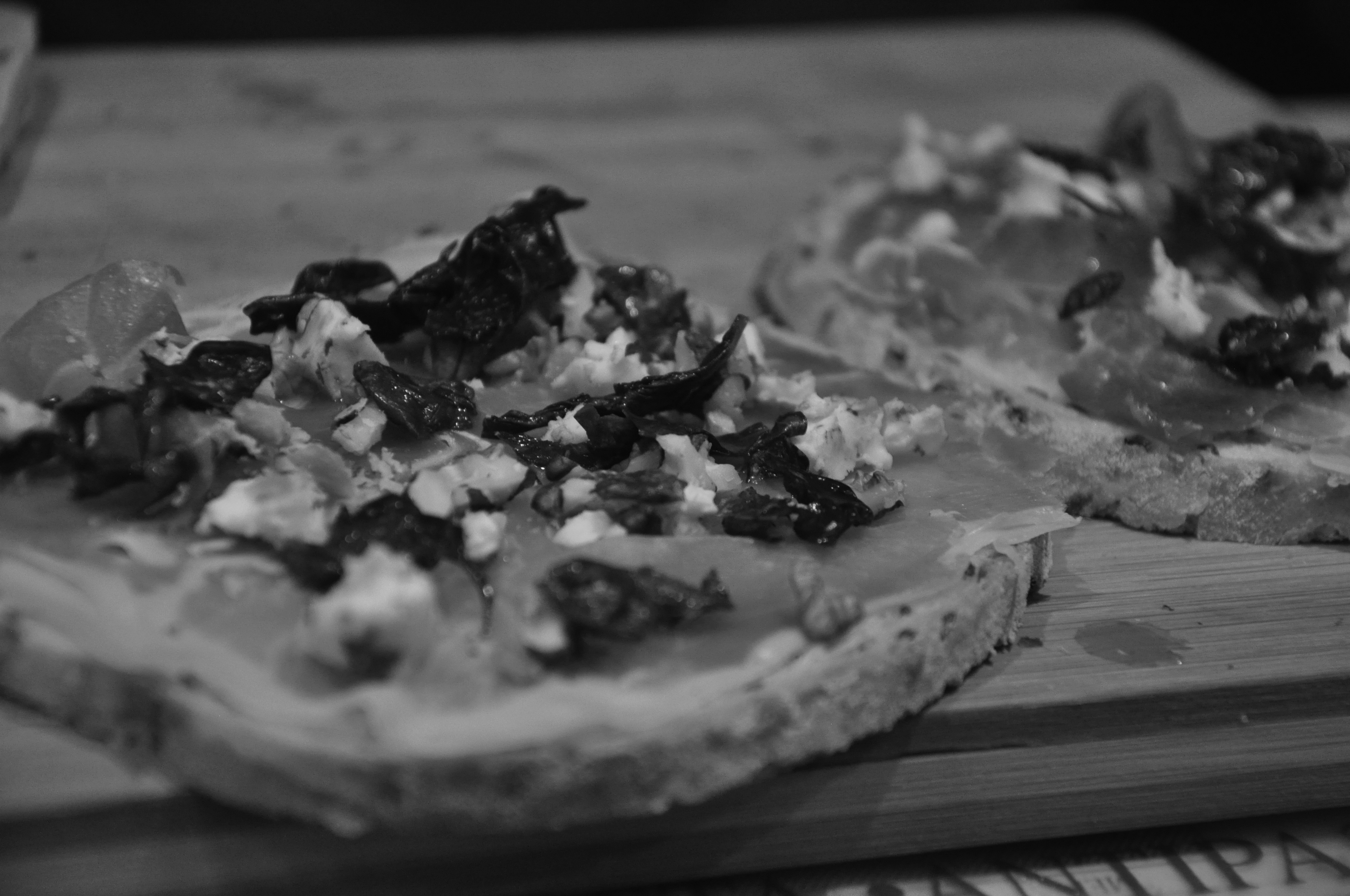 Croque rauwe ham en gorgonzola