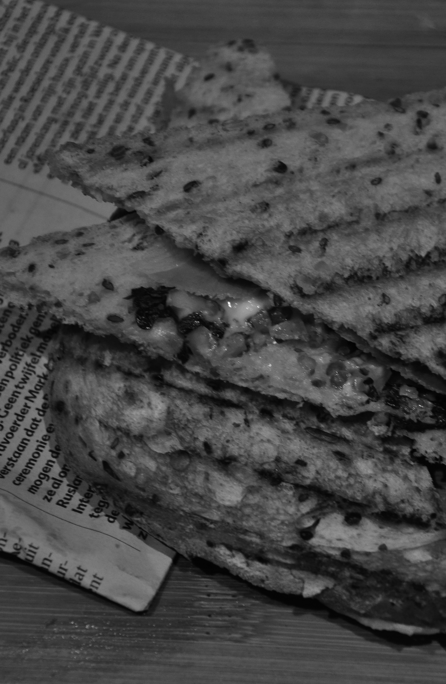 Croque rauwe ham en gorgonzola